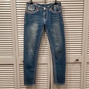 True Religion Joey Super T Jeans Size 30 Medium Wash all Cotton